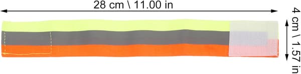 Reflekterende armbånd for løping, sykling, reflekterende stropp, høy synlighet, elastisk nattløpebånd