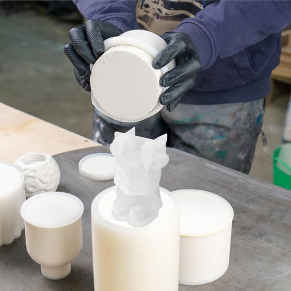 3D Hjort Silikon Epoxy Form for DIY Harpiksstøping, Hvit Multifunksjonell Hjemmeinnredningsform
