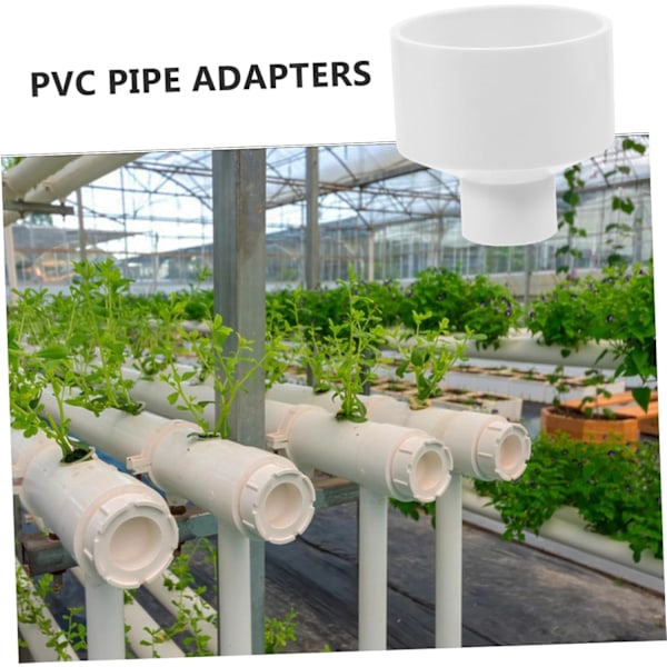 Vandrørsamlingsstykker PVC-adaptere til hydroponiske systemer, robuste og stilfulde
