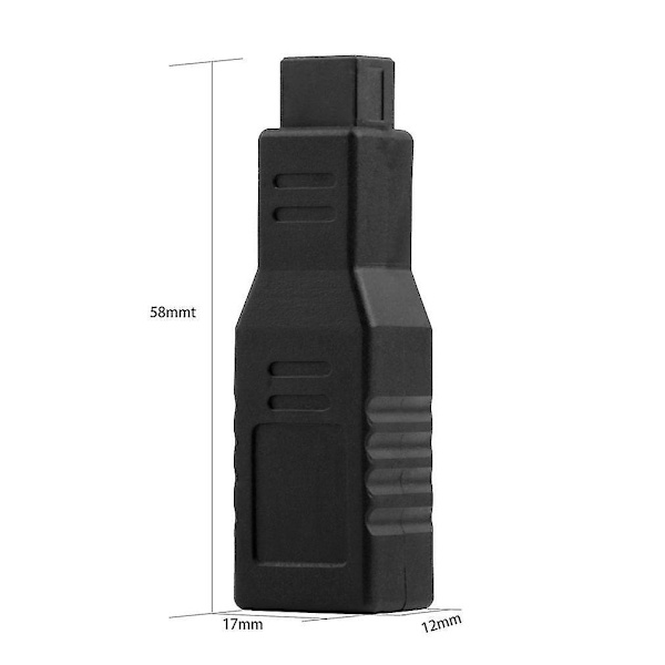FireWire 800 till 400 Adapterkonverterare 9/6-stifts IEEE 1394