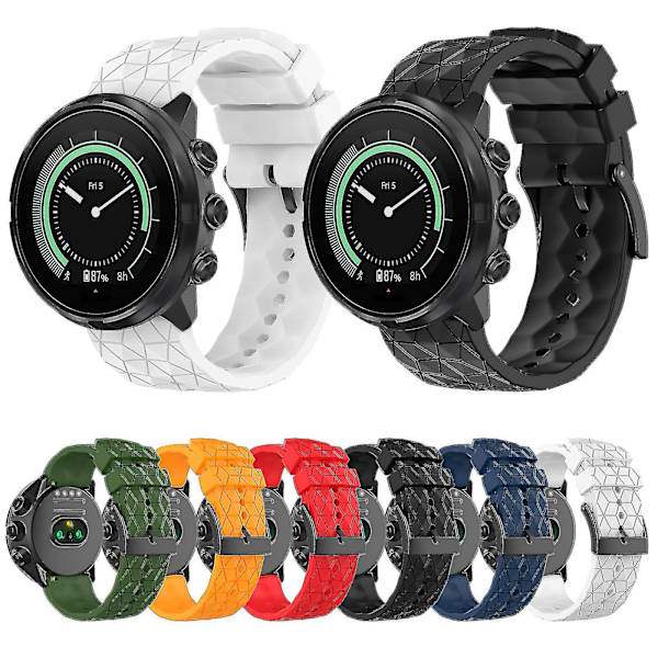 24mm Silikon Urrem Rem Til Suunto 7/9/9 Vandtæt Håndledsrem