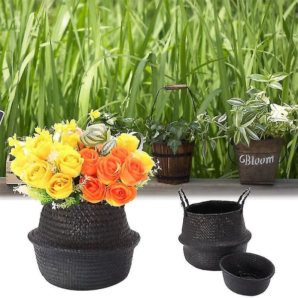 Rattan Kurv Vaskerom Oppbevaring Holder Multi