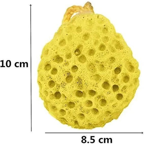 6 stk. Badebrussvampe Farverig Honeycomb Eksfoliering