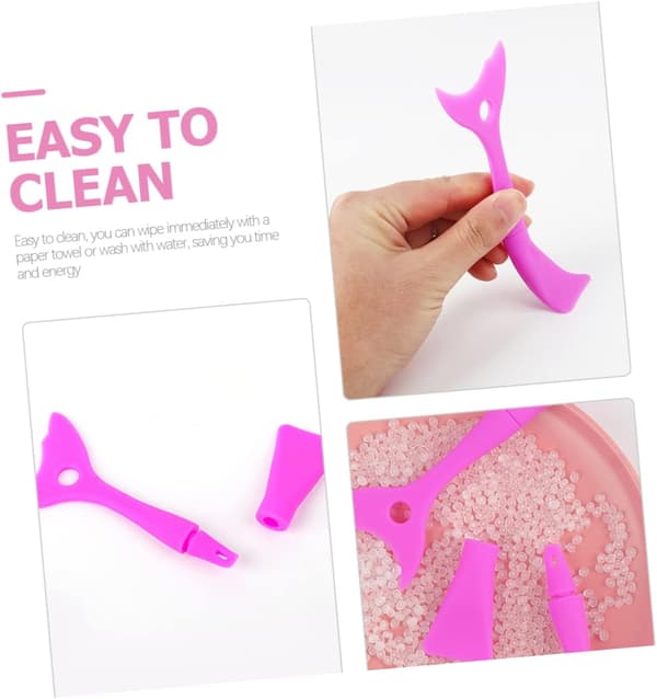 6 st Eyeliner Guard Applicator Ögonmakeupverktyg Ögonfransar Baffel Silikon Ögonfransskydd Separator