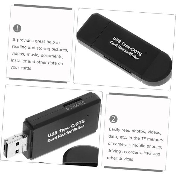 Kortläsare Multi USB Typ C Kortadapter Hög Prestanda Lätt att Använda