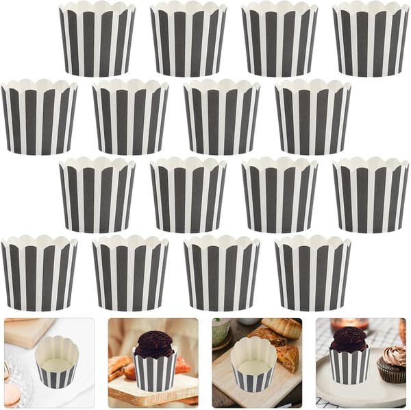100 st bakformar muffinsformar pappersformar livsmedelsklassat papper dekorerade