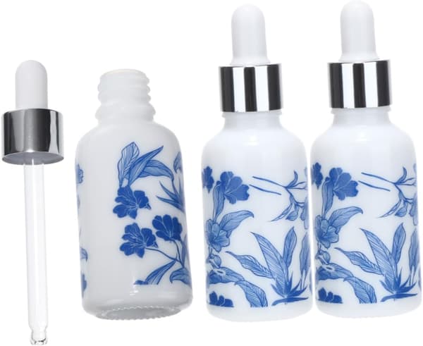 3 stk. æterisk olieflasker Porcelænsdråbeflasker Oliedråbeflasker til parfume