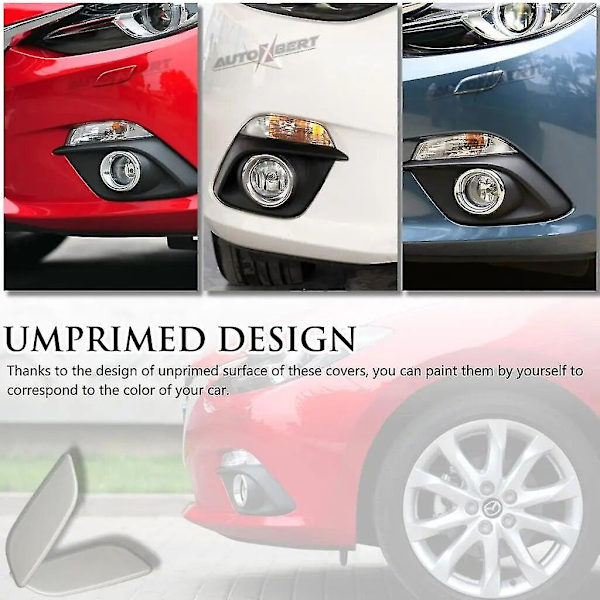 2x Etupuskurin ajovalon pesusuuttimen kannen Mazda 3 Axela Bn Bm 2014-2016 ajovalon suihkusuutin tyhjä korkki auton tarvikkeet Right