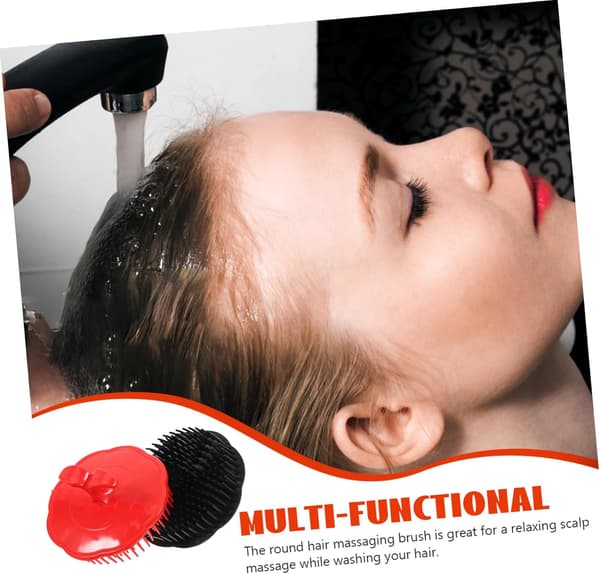 4 stk. shampoo-børste til hovedbundspleje, hårbørste til hårvaskemassage