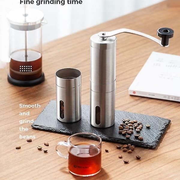 Manuel Kaffekværn Mini Rustfrit Håndlavet Bønne