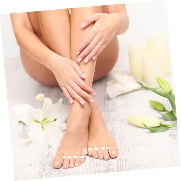 2 stk. tåskillere til pedicure og neglekunst Bløde, behagelige tådelere Genanvendelige negleværktøjer