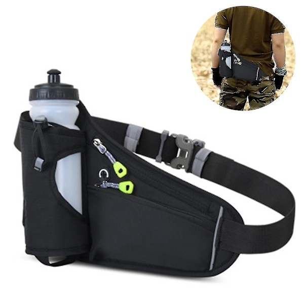 Löparbälte Sport Midjeväsk Med Vattenflaskehållare Fanny Pack