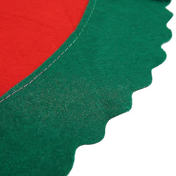 90cm Julgransskjort med Tomte-Mönster Juldekoration