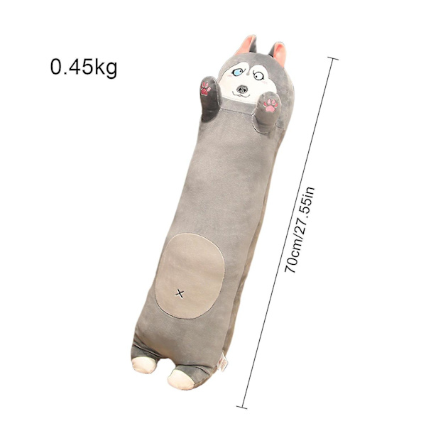 Julekat Pludsefigur Blød Lang Krops Pude Sød Kat Fyldte Dyr Knusbare Plushies Killing Pludsefigur