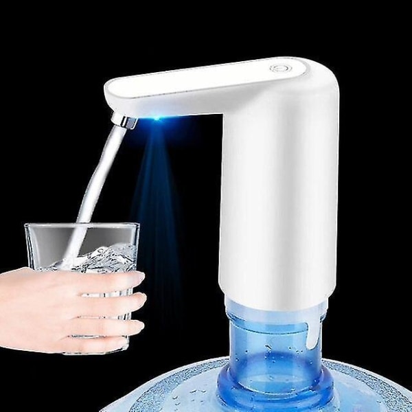 Bærbar Elektrisk Vandpumpe Dispenser Automatisk Berøring LED Lampe