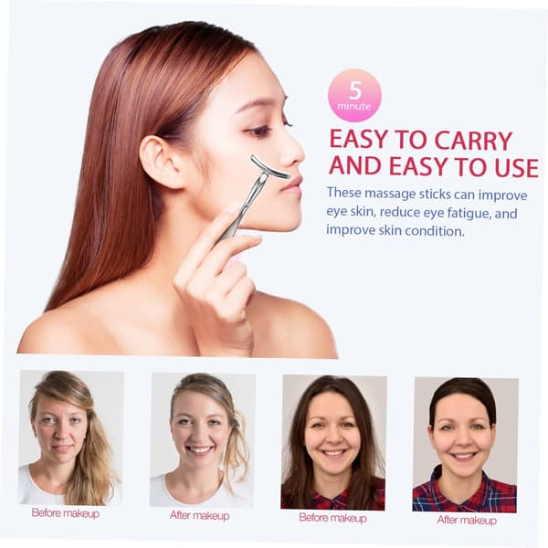 2 stk. Ansigtsmassager Multifunktionel Applikator Praktisk Massager til Øjne