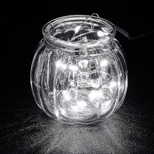 5m 50 LED 3AA Batteri Silver Wire String Ljus Fairy Lamp