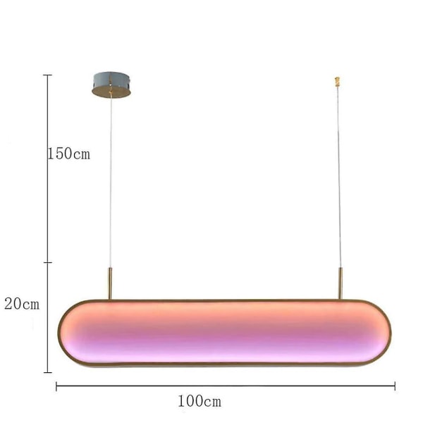 LED pendant lys Liner Design RGB pendant lampe armatur