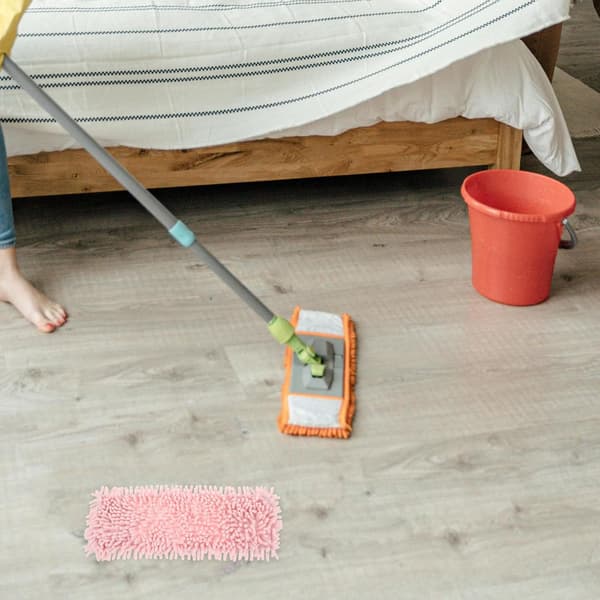 Chenille Mopp Erstatningshode Lett Enkel Erstatning Rosa Flat Mopppute