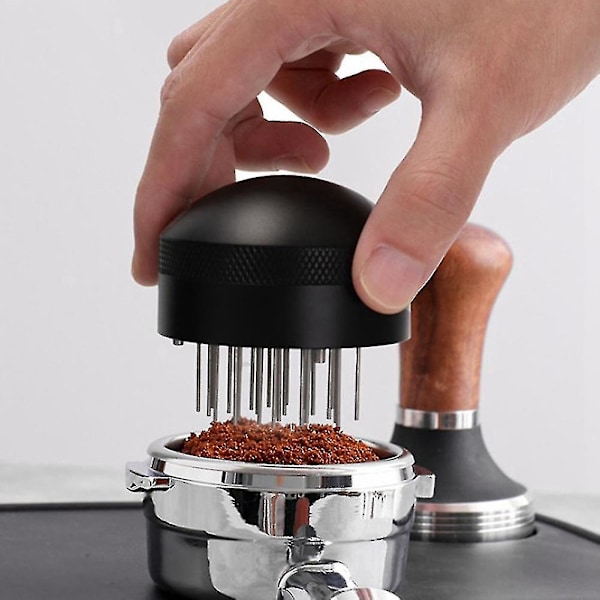 Kaffepulver nål, 58mm Lös Pulvermaskin Kaffe Tallpulver Nål Med Bas Kaffe Han