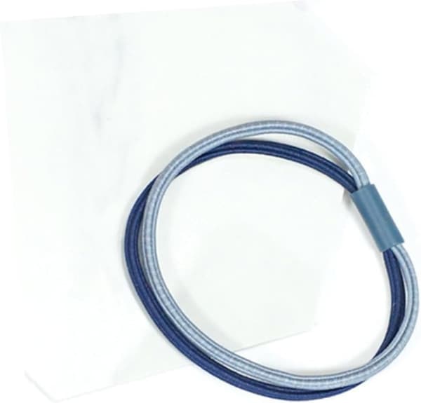 5 stk doble hårstrikker elastisk ring enkle hårstrikker hestehaleholdere for kvinner jenter tilfeldig farge