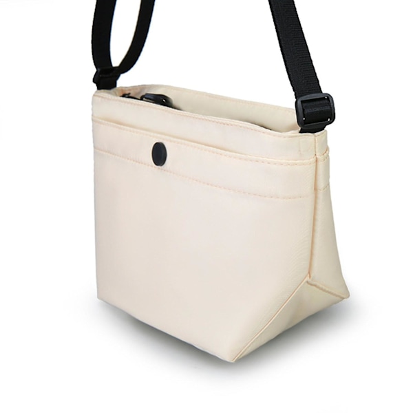 Skulderveske for kvinner, damer crossbody-vesker, vanntett, casual, satchelv veske, myntveske White