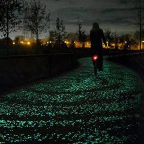 Lysende Stein Dekorasjon for Akvarium, Blomsterpotter og Mer