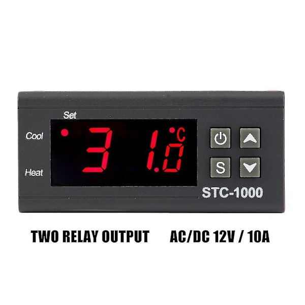 Digital Temperaturregulator Termostat To Relæudgange