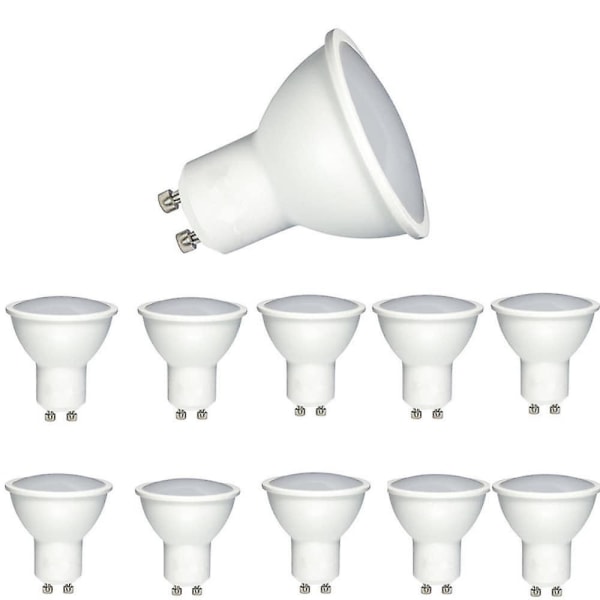 10 stk. Dæmpbare GU10 LED Pære 5W Spotlight Lampara