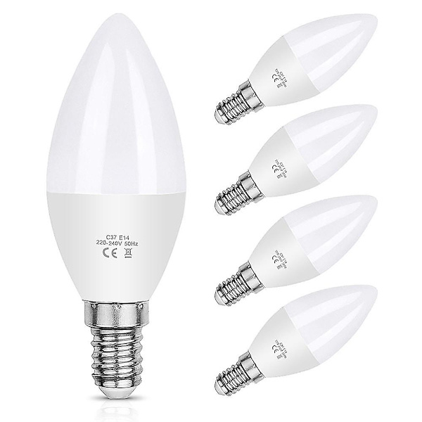 10 kpl 6W Kynttiläkandelabri LED-lamppu 600lm E14