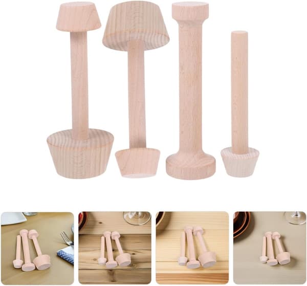 4 stk. treterteformer Eggterteforming DIY kakebakeredskap