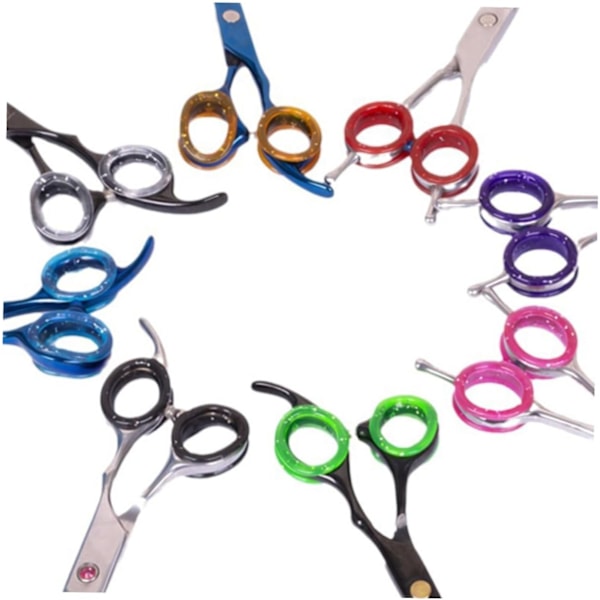 Ergonomiska Saxfingerringar St Silikon Fingerskydd för Klippsaxar Frisörskydd