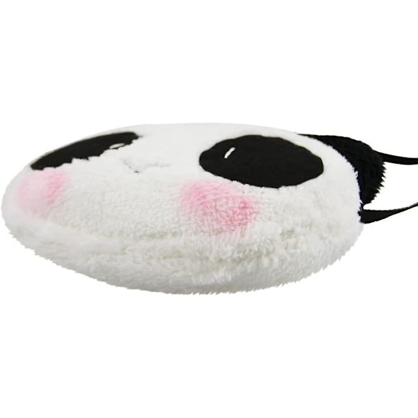 Söt Panda Axelväska Myntväska för Flickor Plysch Cartoon Blixtlås Cross Body Bag