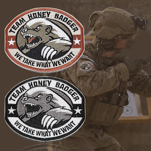 Team Honey Badger Militær Taktisk Hær Moral Patch