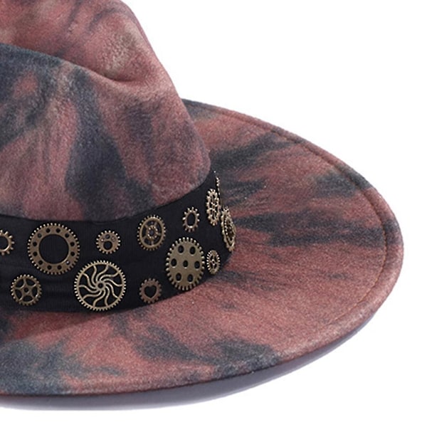 Gotisk Punk Hat med Bred Skygge Tophat Universal Cosplay Kostume Tilbehør Hat til Teen
