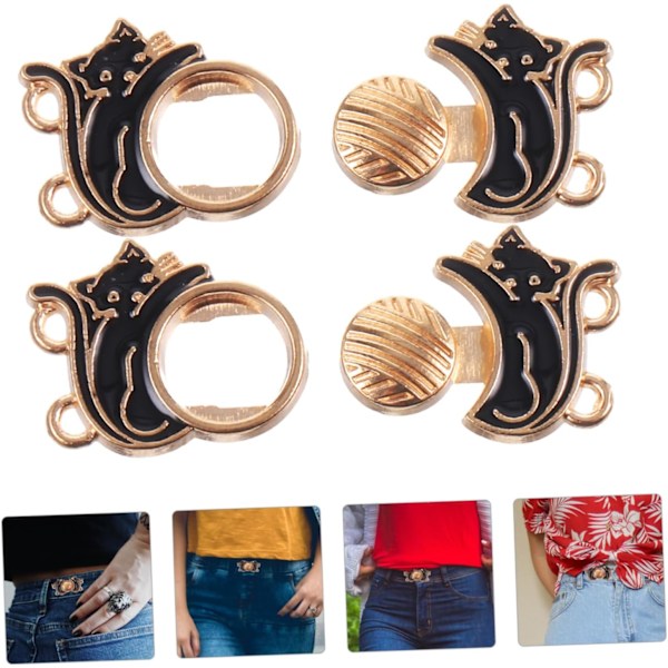 Justerbara Jeans Midjespännen 10st Byxor Midjeklämmor