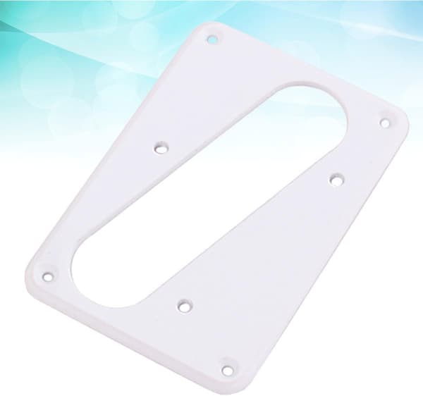Enkeltlags metall pickupdeksel Humbuckerramme Flat base Elegant hvit erstatning