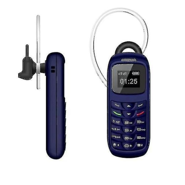 L8star Bm 70 Mini-telefon Bluetooth -mobiltelefoner Universal trådlösa hörlurar Mobiltelefonuppringare Gtstar Bm70 Super Small Gsm-telefon Blue