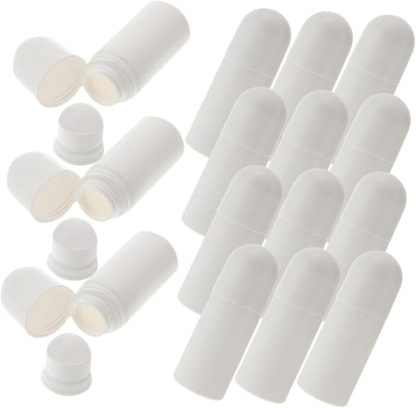 Tomma rullflaskor Parfymflaska 15 st 50 ml påfyllningsbar roll-on-behållare