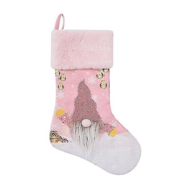 Christmas Glow Pink Socks Slikpose Gave Holder Strømpe