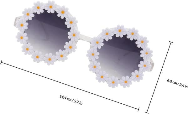 Hawaii Blomsterdekoration Solbriller til Kvinder, Gradient Linse UV-beskyttelse Modebriller