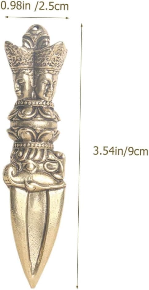 2 stk. tibetansk stil messing støder ornament unikt Dharma håndværk boligindretning