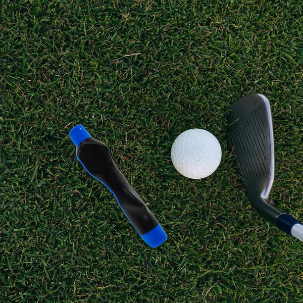 Golftræner til korrekt håndposition, Blå Golftræningsgreb