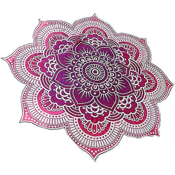 Mandala Rotonda Väggbonad Lotus Täckesfilt Bohemisk Yogamatta
