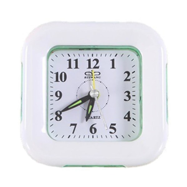 Square Small Alarm Clock Bedroom Bedside Clock With Night Light