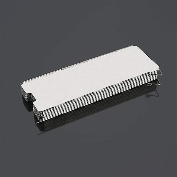 Vikbar Vindskydd 8 Aluminiumplåtar Spis Camping