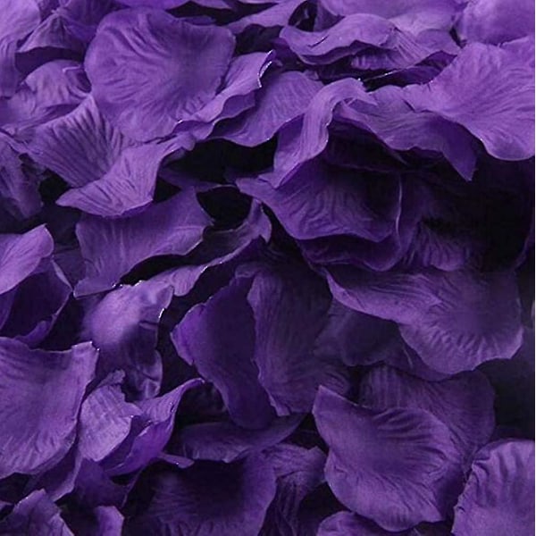 1000 st Silk Konstgjorda Rosblad För Bröllop Blommor Fest Romantisk Nattsvart Bd-yuhao