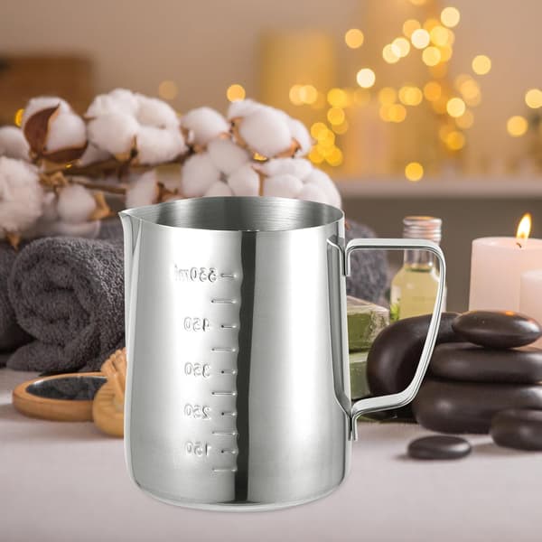 Stor 600 ml smeltedigel for stearinlys DIY voks smelterkanne Varmebestandig duftlys-kopp