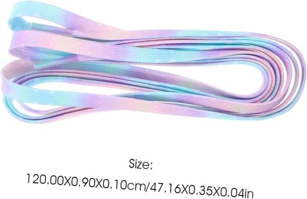 Tie Dye Gradient Sneaker Skosnören 120cm Platta Bomulls Skosnören