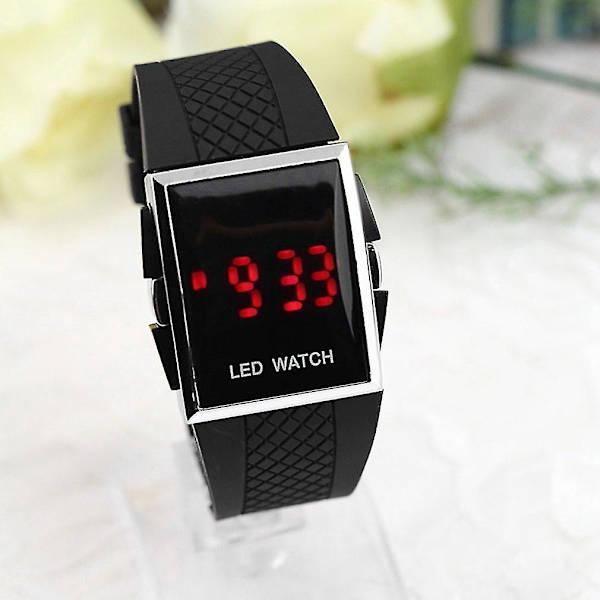 Unisex Sport Digital LED Armbåndsur Dag Dato Silikon Børn